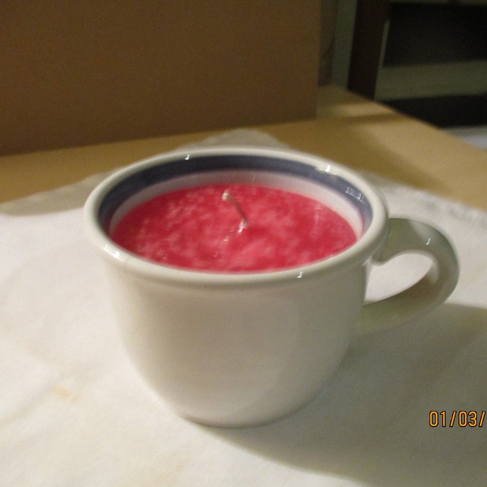 Coffee Mug Candle Cranberry Pumpkin💖SPECIAL DEAL💖 price is firm💖